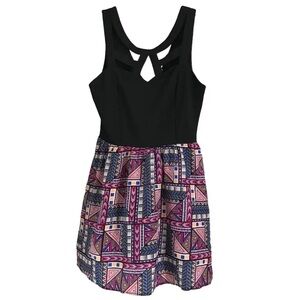 Charlotte Russe Geometric Bustier Mini Dress